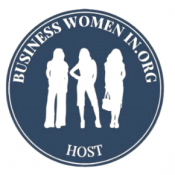 Business Women In Host Logo